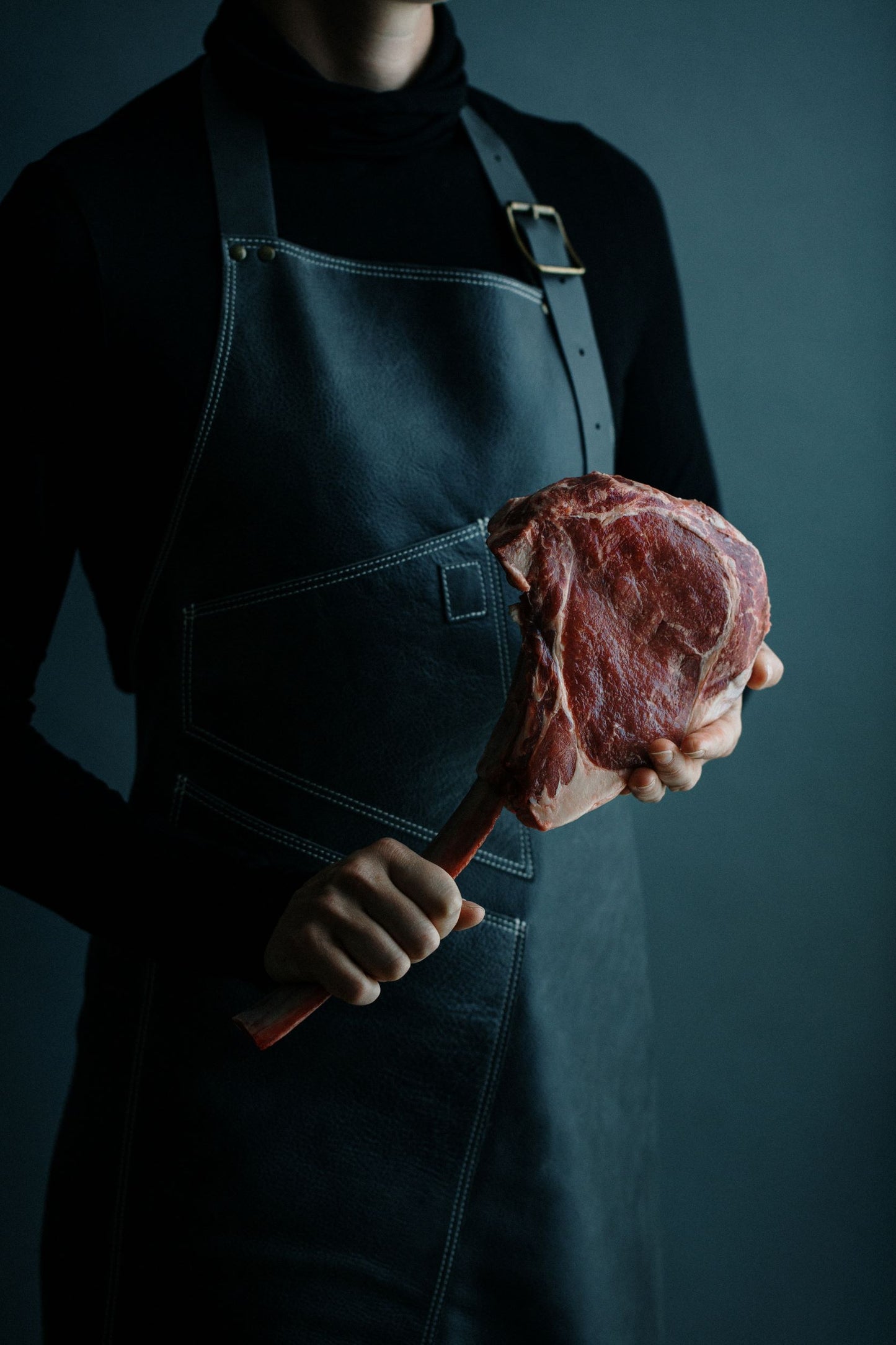 Protective Black Leather Apron