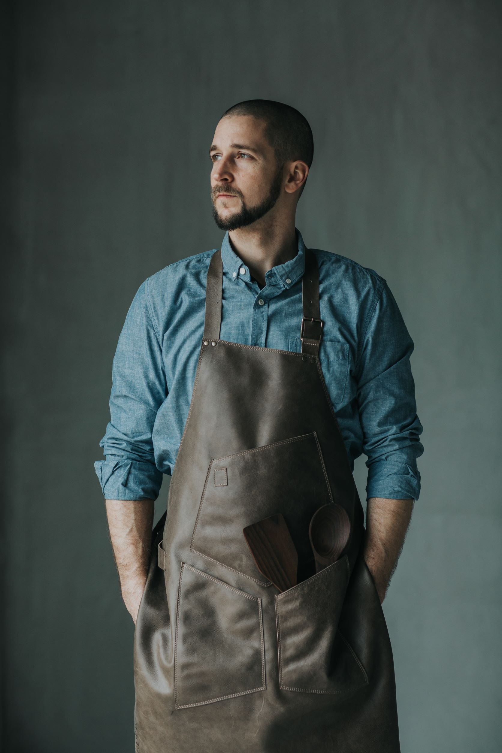 Protective Brown Leather Apron – Caveyard