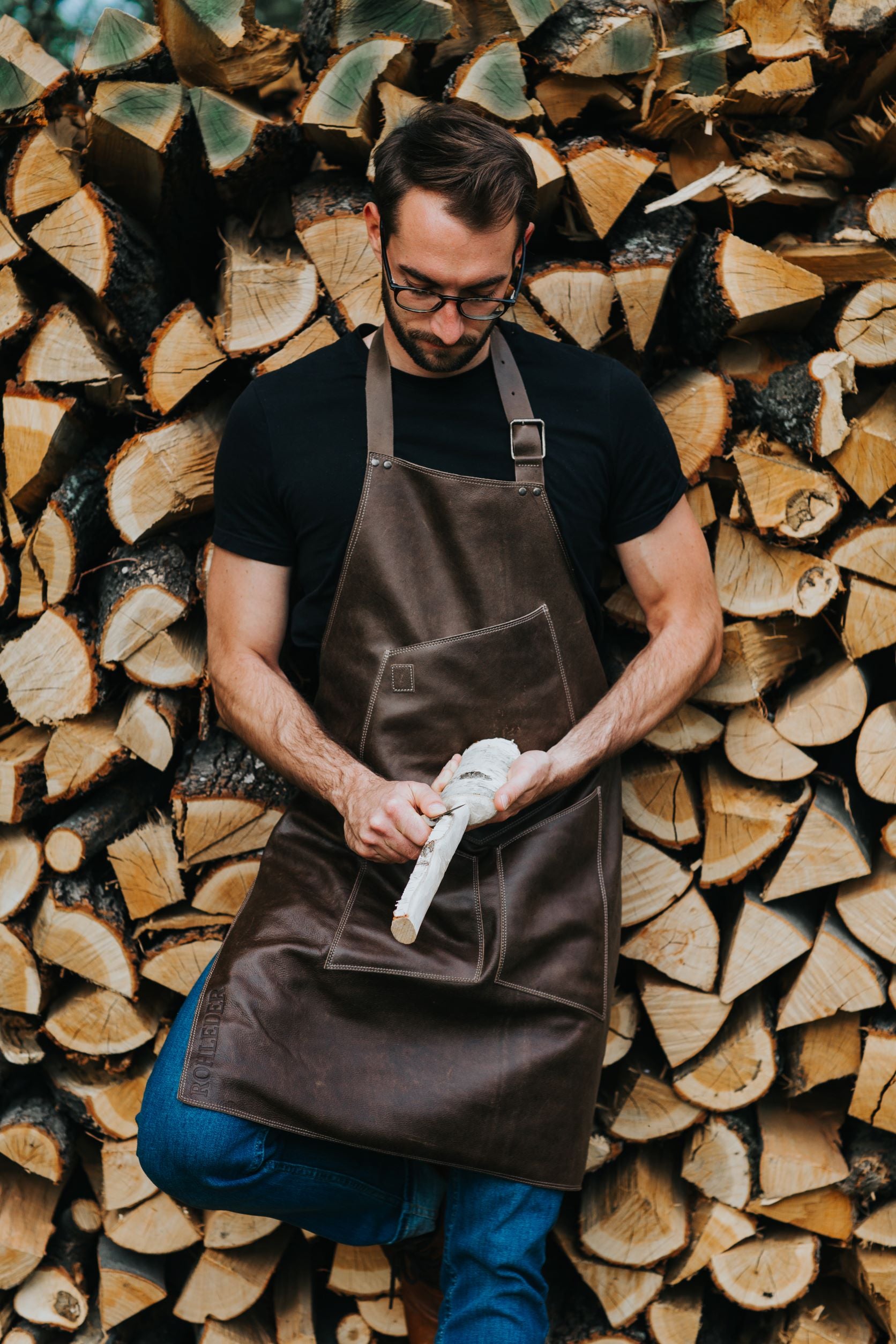 Protective Brown Leather Apron