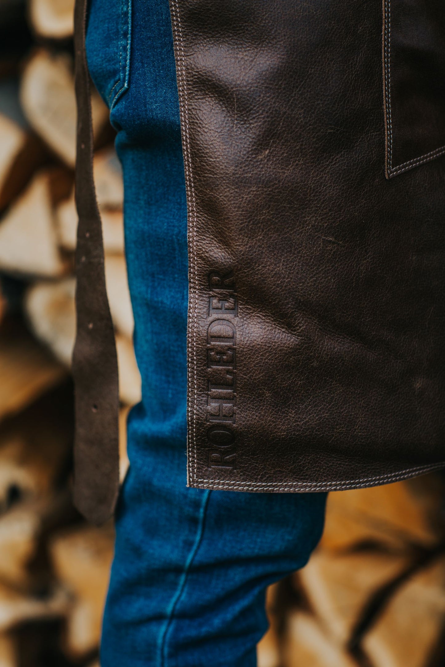 Protective Brown Leather Apron